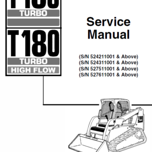 Bobcat T180 Turbo, T180 Turbo High Flow Loaders Service Manual