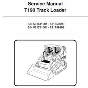 Bobcat T190 Loader Service Manual