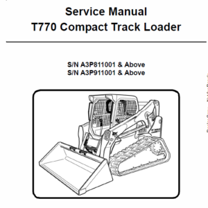 Bobcat T770 Loader Service Manual