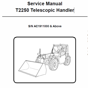 Bobcat T2250 Telescopic Handler Service Repair Manual