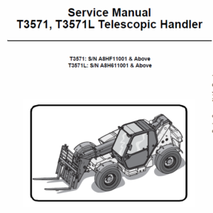 Bobcat T3571 and T3571L Telescopic Handler Service Manual