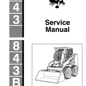 Bobcat 843 and 843B Skid-Steer Loader Service Manual