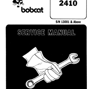 Bobcat 2410 Loader Service Manual