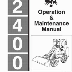 Bobcat 2400 Loader Service Manual