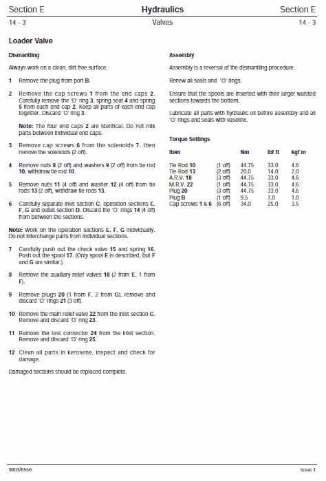 JCB 1CX, 208S Backhoe Loader Service Manual