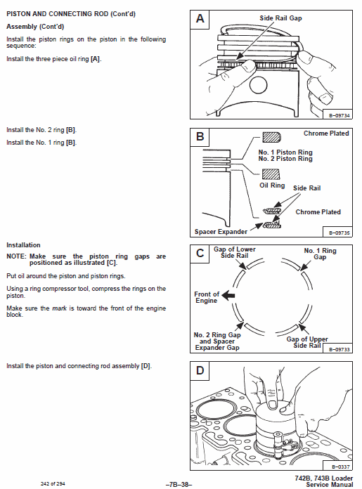 Bobcat 742B and 743B Skid-Steer Loader Service Manual