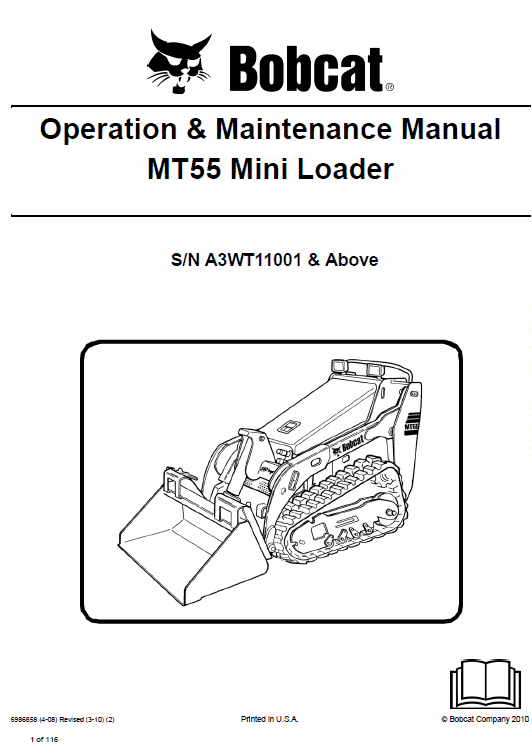 Bobcat MT52 and MT55 Mini Loader Service Manual