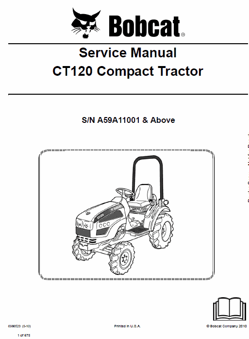 Bobcat CT120 Compact Tractor Service Manual