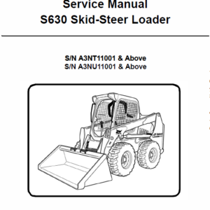 Bobcat S630 Skid-Steer Loader Service Manual