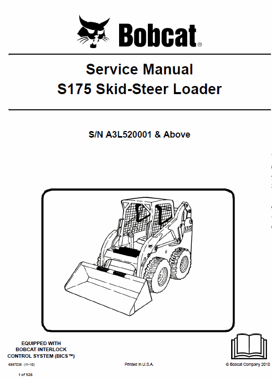 Bobcat S175 Skid-Steer Loader Service Manual