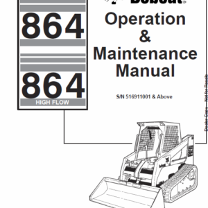 Bobcat 864 and 864H Skid-Steer Loader Service Manual