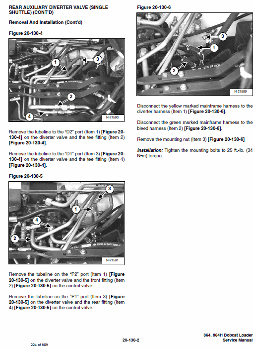 Bobcat 864 and 864H Skid-Steer Loader Service Manual