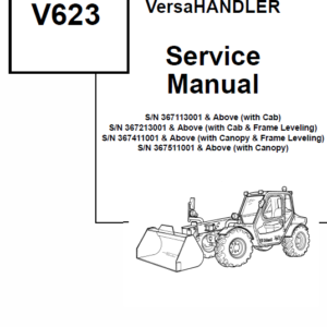 Bobcat V623 VersaHANDLER Telescopic Service Manual