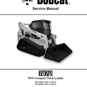 Bobcat T870 Loader Service Manual - Image 3