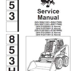 Bobcat 853 and 853H Skid-Steer Loader Service Manual