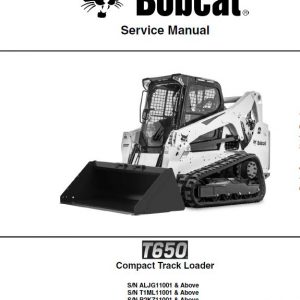 Bobcat T650 Loader Repair Service Manual - Image 2