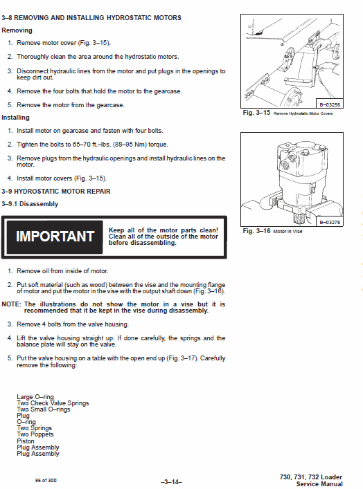 Bobcat 730, 731 and 732 Skid-Steer Loader Service Manual