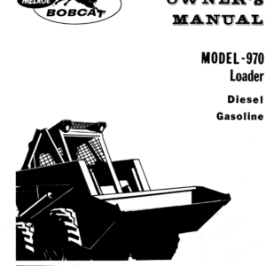 Bobcat M970 Loader Service Manual