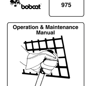 Bobcat 974 and 975 Loader Service Manual