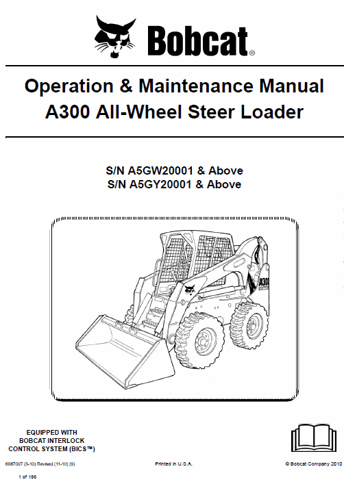 Bobcat A300 Skid-Steer Loader Service Manual