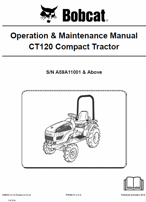 Bobcat CT120 Compact Tractor Service Manual