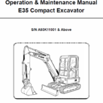Bobcat E35 Compact Excavator Service Manual