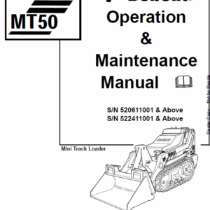 Bobcat MT50 Mini Loader Service Manual