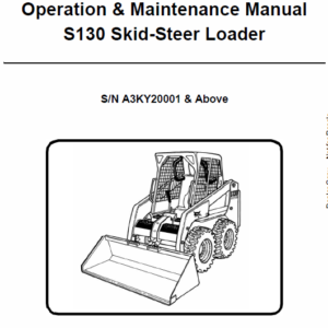 Bobcat S130 Skid-Steer Loader Service Manual