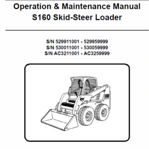 Bobcat S160 Skid-Steer Loader Service Manual