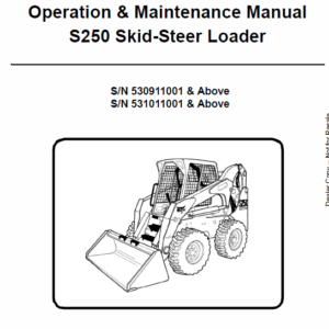 Bobcat S250 and S300 Skid-Steer Loader Service Manual