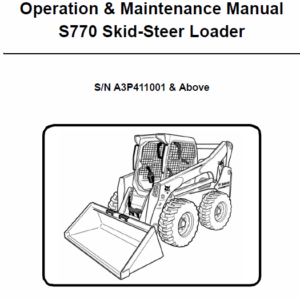 Bobcat S770 Skid-Steer Loader Service Manual