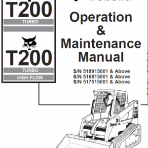 Bobcat T200 Loader Service Manual