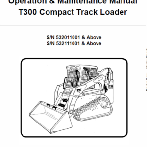 Bobcat T300 Loader Service Manual