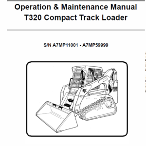 Bobcat T320 Loader Service Manual