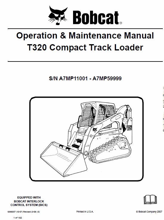 Bobcat T320 Loader Service Manual