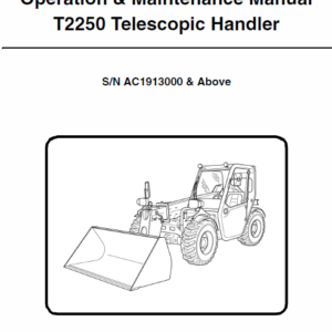 Bobcat T2250 Telescopic Handler Service Manual