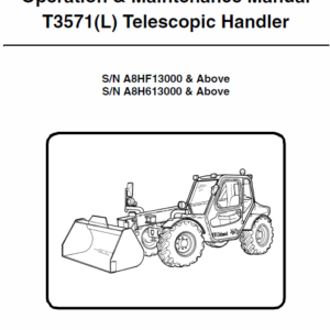 Bobcat T3571 and T3571L Telescopic Handler Service Manual