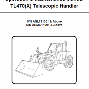 Bobcat TL470 and TL470X Telescopic Handler Service Manual