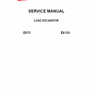 Bobcat ZX75 and ZX125 Excavator Service Manual