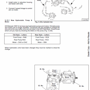 Bobcat 825 Skid-Steer Loader Service Manual