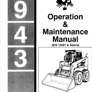 Bobcat 943 Skid-Steer Loader Service Manual