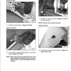 Bobcat T40140, T40170, T40180 Telescopic Handler Service Repair Manual - Image 8