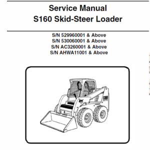 Bobcat S160 Skid-Steer Loader Service Manual