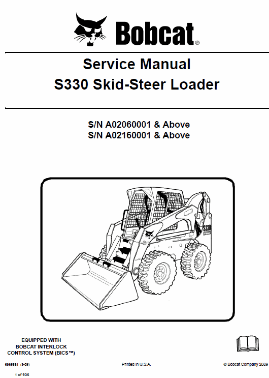 Bobcat S330 Skid-Steer Loader Service Manual