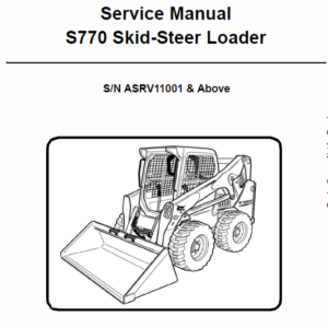 Bobcat S770 Skid-Steer Loader Service Manual