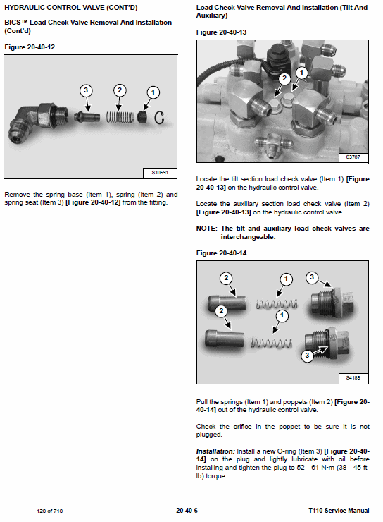 Bobcat T110 Compact Loader Service Manual