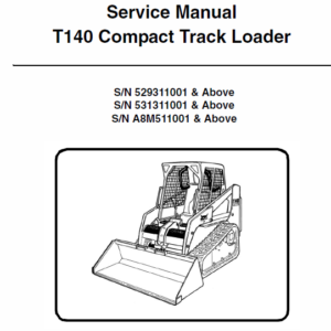 Bobcat T140 Compact Loader Service Manual