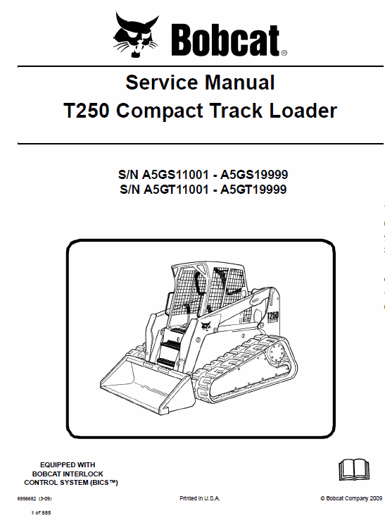 Bobcat T250 Loader Service Manual