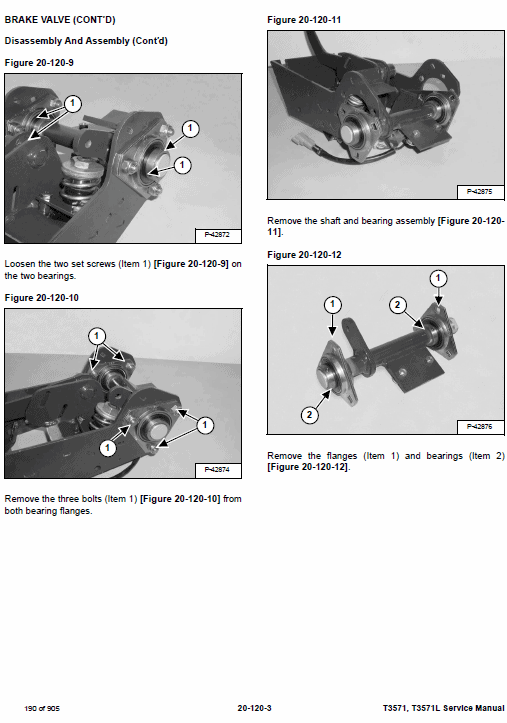 Bobcat T3571 and T3571L Telescopic Handler Service Manual