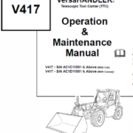 Bobcat V417 VersaHANDLER Telescopic Service Manual